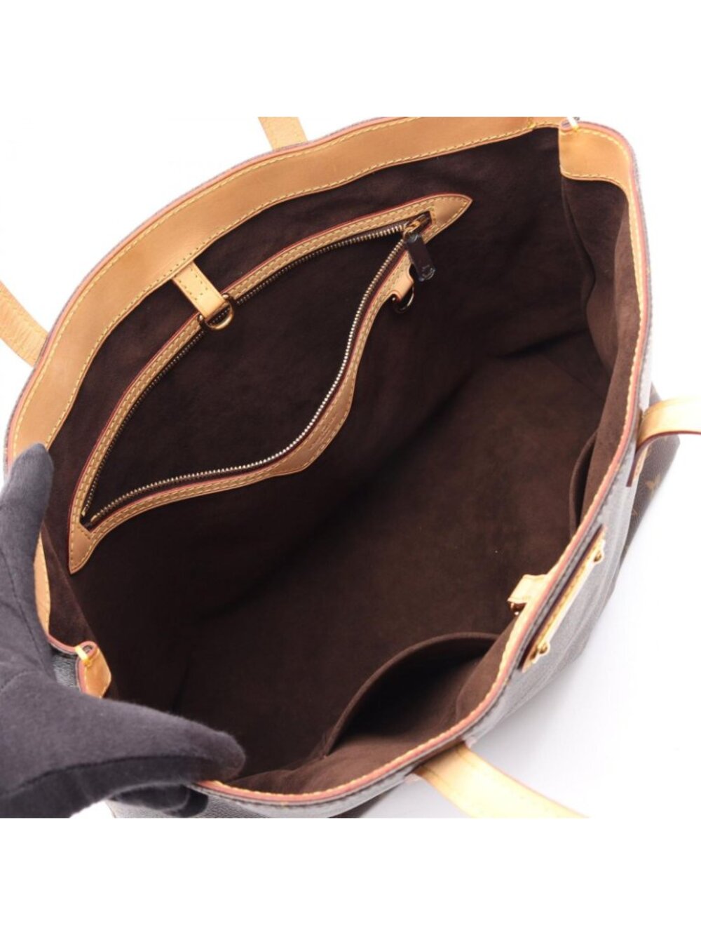 Louis Vuitton Tote Wilshire Canvas Leather - Picture 3 of 12